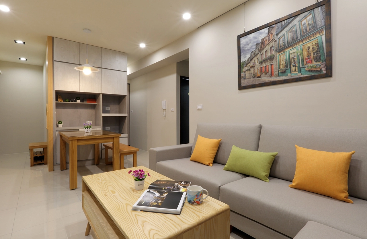 餐廳系統電器收納櫃： 整合廚房家電需求，提升居家實用機能。