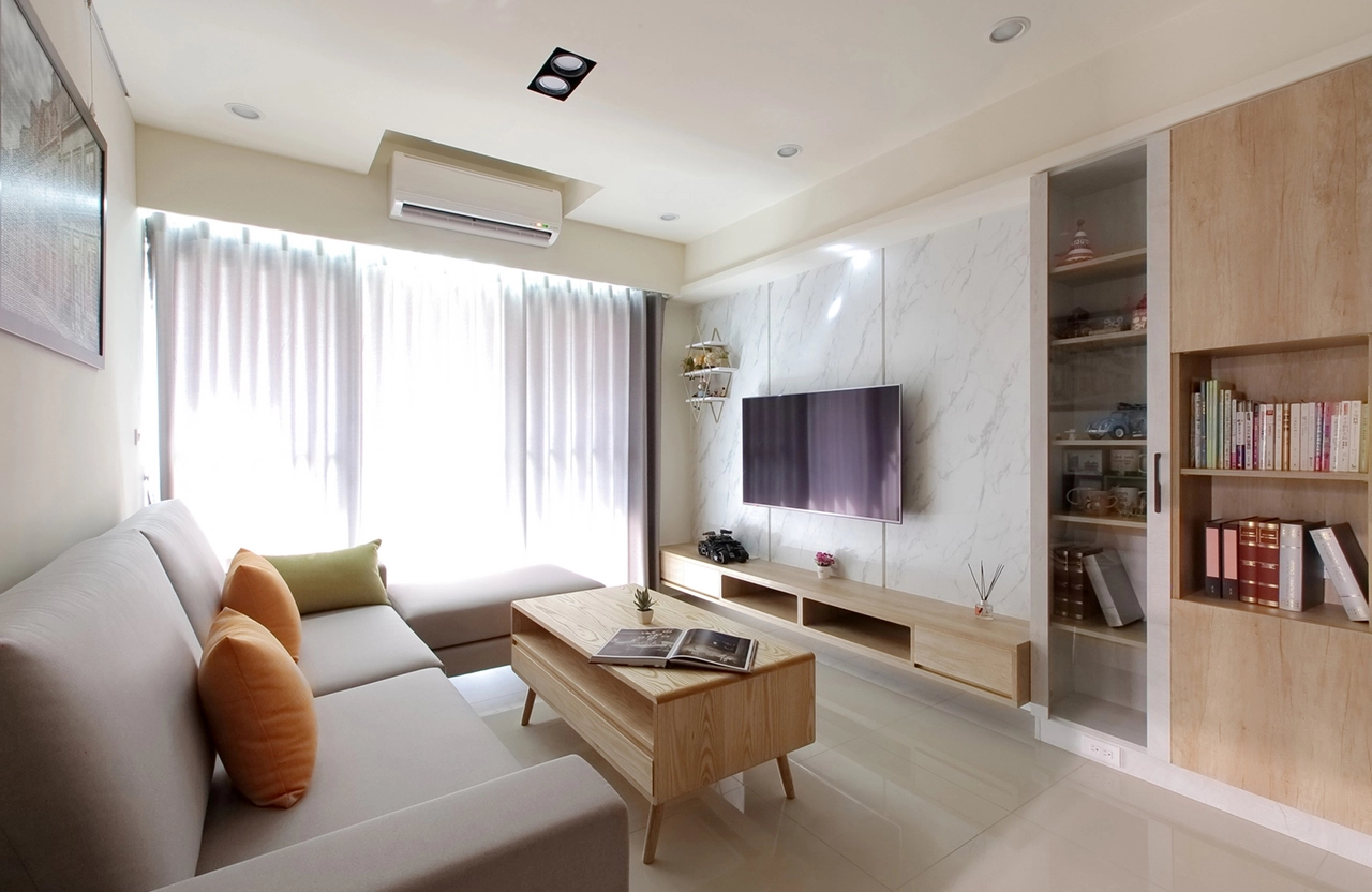 德盈台南系統家具案例： 高品質板材施作，構築放鬆的質感居所。