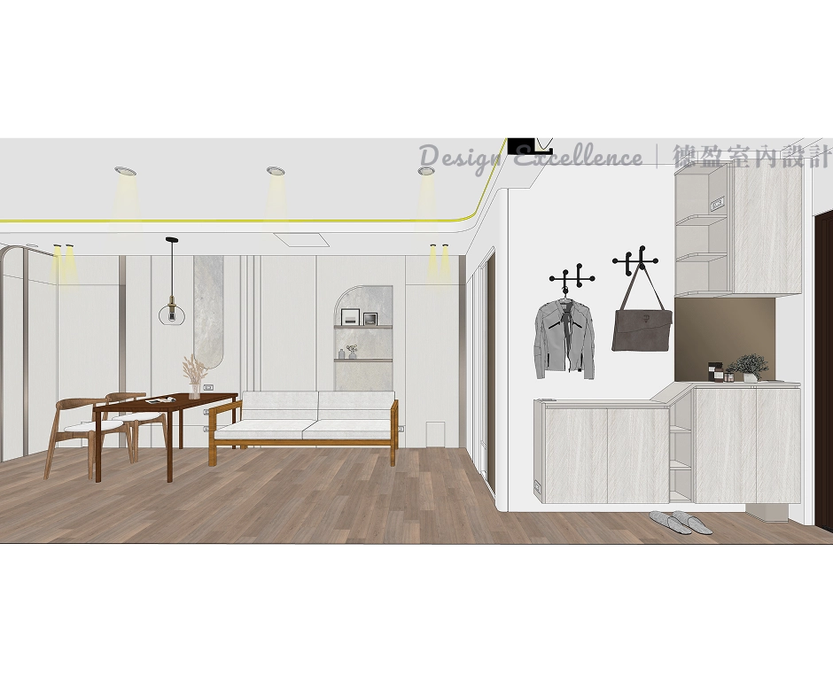 德盈規劃 3D 擬真圖與專業施工圖，精準呈現客戶風格並確保完美施工。