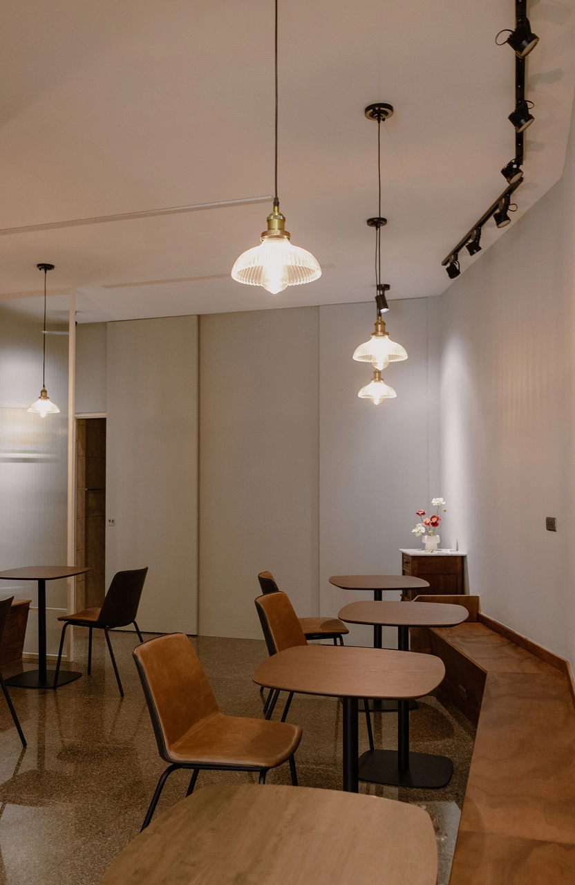 德盈室內設計老屋翻新案：保留建築舊有風韻，結合現代簡約美學，賦予咖啡廳空間新生命。