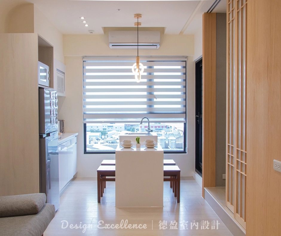 德盈日式設計,以推拉門彈性隔間,實現空間靈活運用。