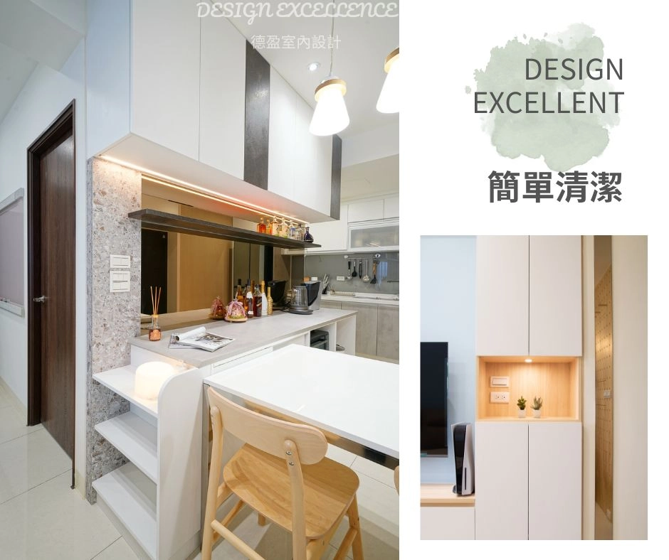 系統櫃日常保養超簡單,微濕抹布即可。不需打蠟油漆,防潮優勢低發霉風險。