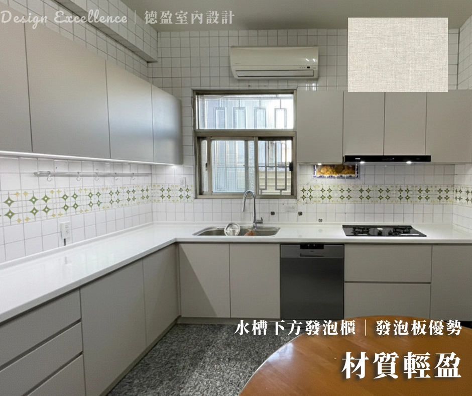 發泡板輕盈好安裝,無木質成分天生防白蟻,德盈從根本杜絕蟲害。