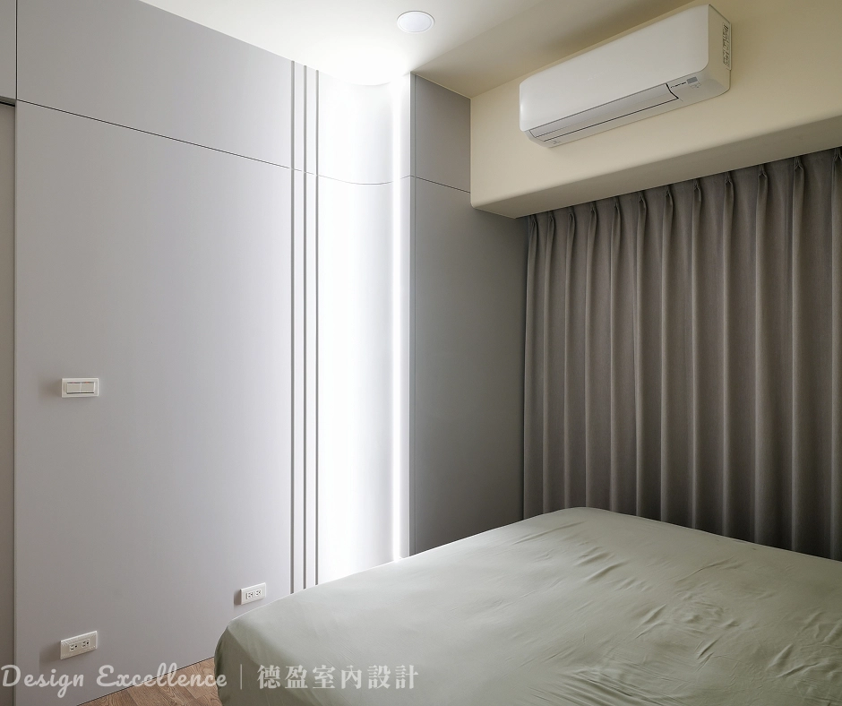 主臥圓弧造型修飾