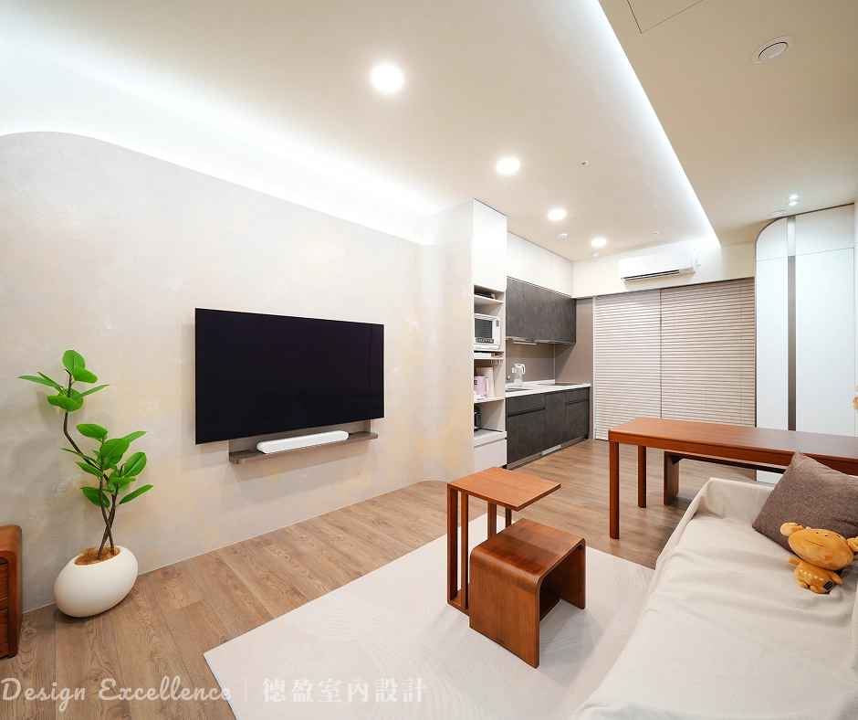 圓弧造型電視牆