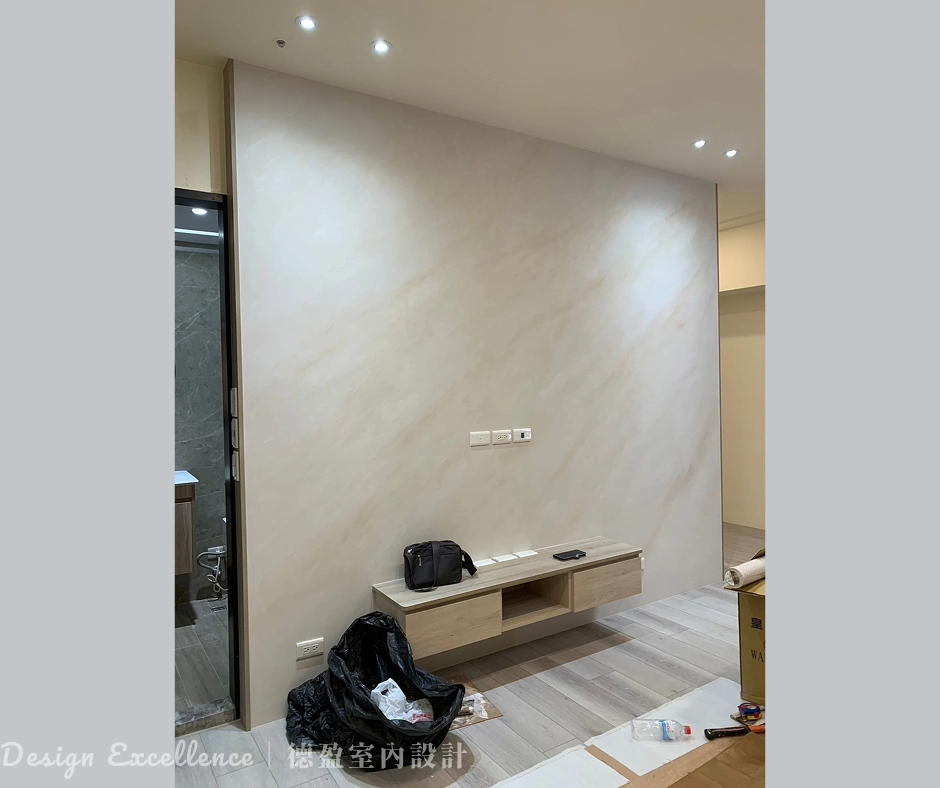 電視主牆面貼壁紙